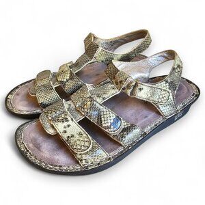 Alegria Kleo Sophistisnake Women's Sandals Snake Print Leather Size 40 US 9